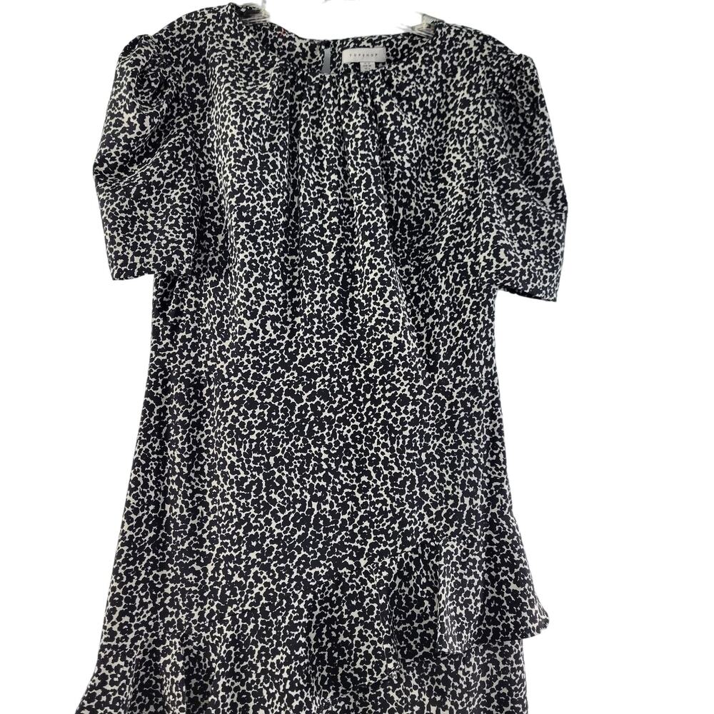 Top Shop Maxi Black & White Print Women's Dress Size 6  11123-0107